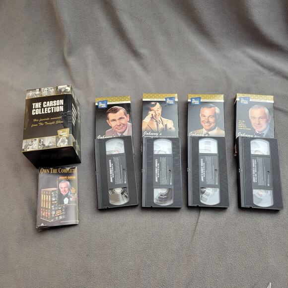 VINTAGE JOHNNY CARSON VHS Favorite Moments 60s 70s 80s 90s Farewell Comedy 4PC - Picture 2 of 11